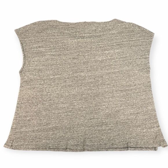 VICTORIA’S SECRET Women’s Heather Gray Short Sleeve Lounge Top Size Large - Picture 2 of 4